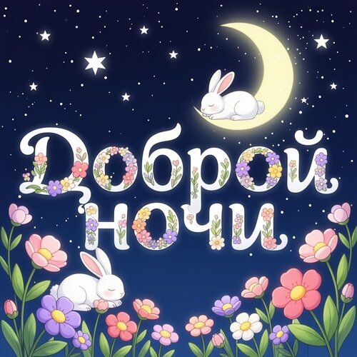 Открытка Доброй ночи
