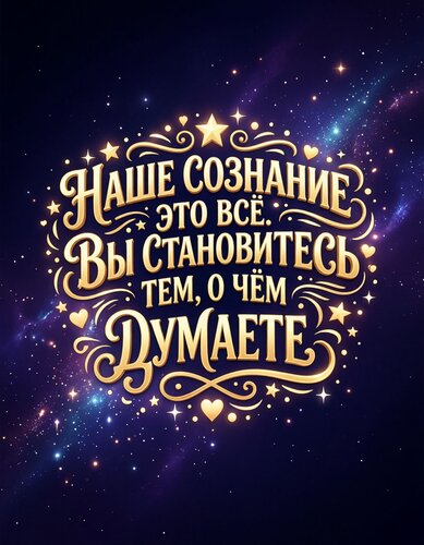 Открытка Про мысли