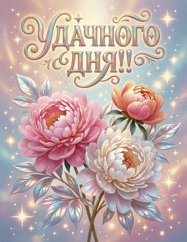 Анимированная открытка Удачного дня
