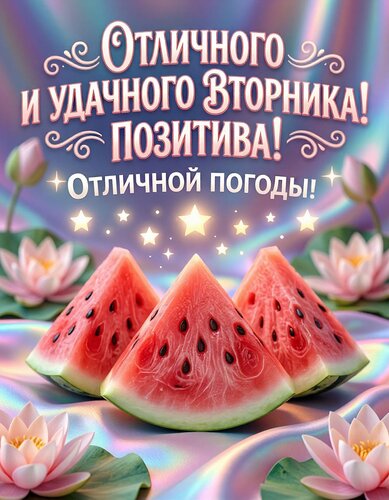 Открытка Отличного и удачного вторника