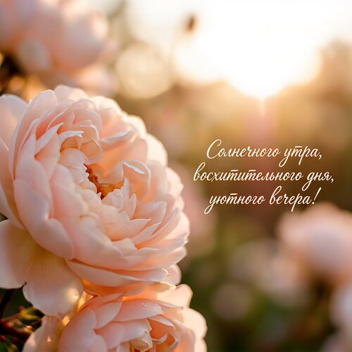 Открытка Солнечного утра, восхитительного дня, уютного вечера!