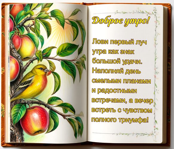 Открытка Доброе утро!