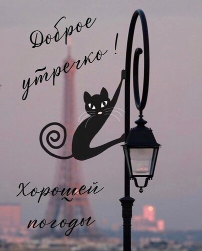 Открытка Доброе утро, хорошей погоды