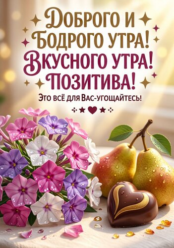 Открытка Доброго и бодрого утра