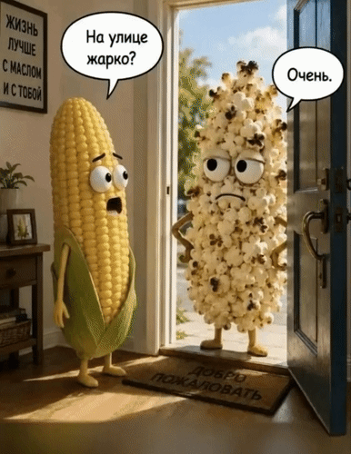 Анимированная открытка На улице жарко? очень.