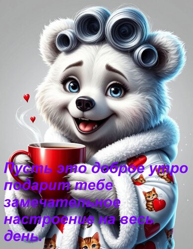 Открытка Пусть это доброе утро подарит тебе замечательное настроение на весь день.