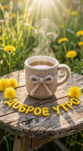 Анимированная открытка Доброе утро