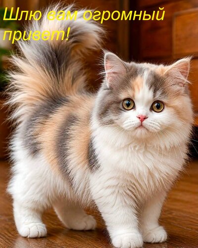 Открытка Шлю вам огромный привет!