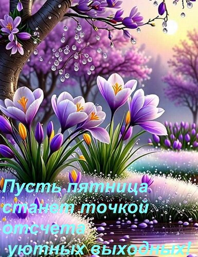 Открытка Пусть пятница станет точкой отсчета уютных выходных!