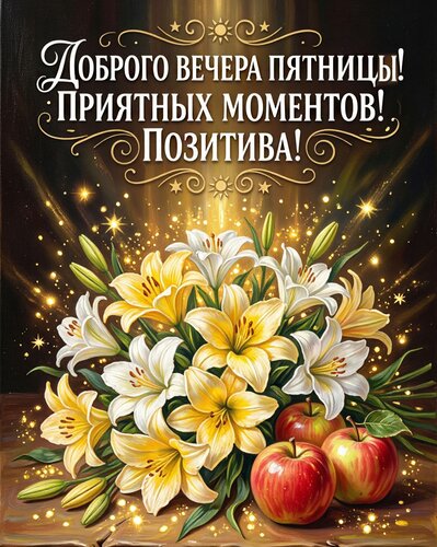 Открытка Приятного вечера пятницы
