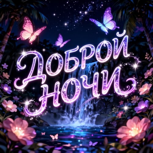 Открытка Доброй ночи