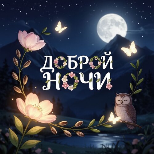 Открытка Доброй ночи