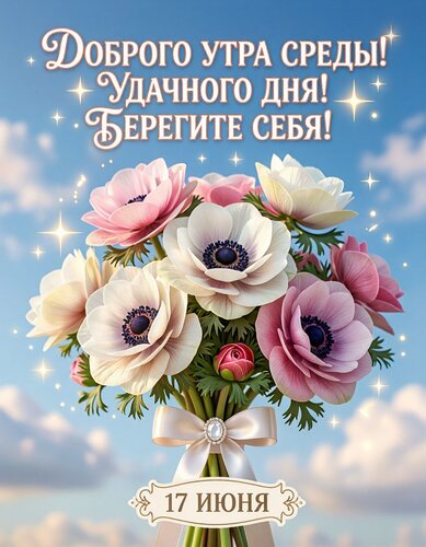 Открытка Доброго утра среды