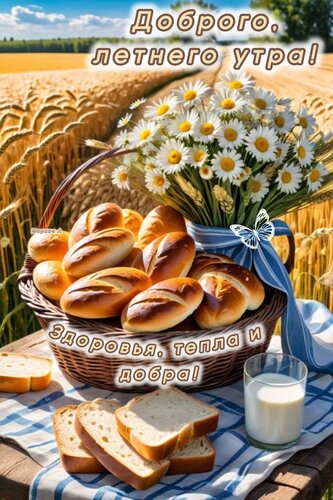 Открытка Доброго летнего утра