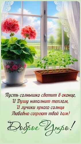 Открытка Доброго летнего утра