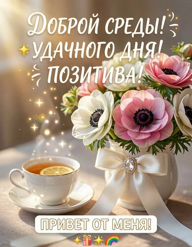 Открытка Добрый день. Среда