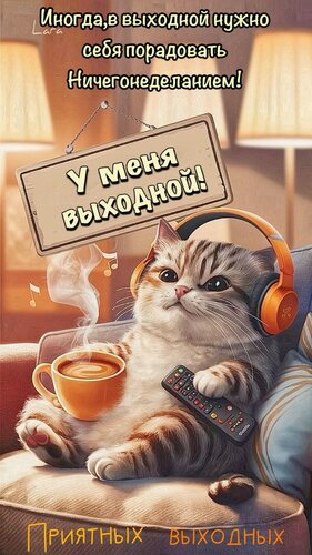 Открытка приятных выходных