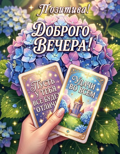 Открытка Добрый вечер