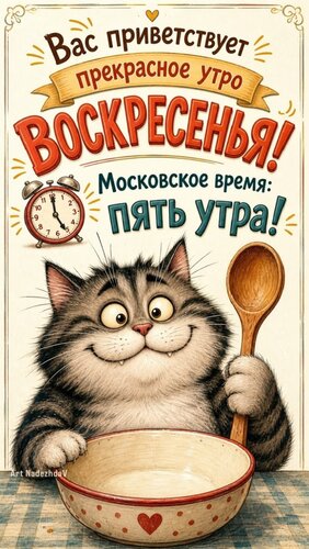 Открытка Вас приветствует доброе утро воскресенья