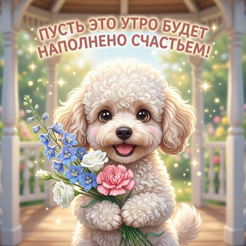 Открытка Пусть это утро будет наполнено счастьем!
