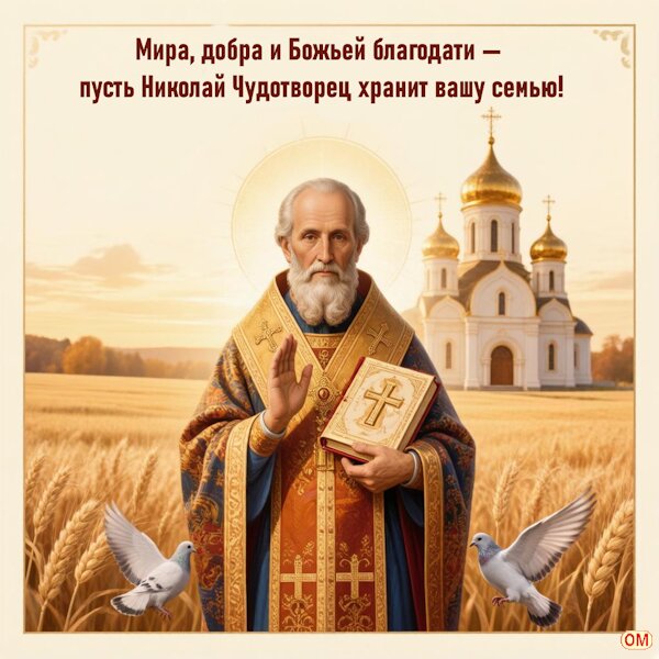Открытка Николай Чудотворец