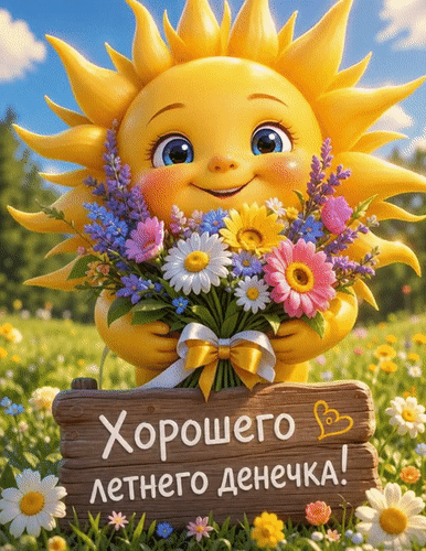 Анимированная открытка Хорошего летнего денечка