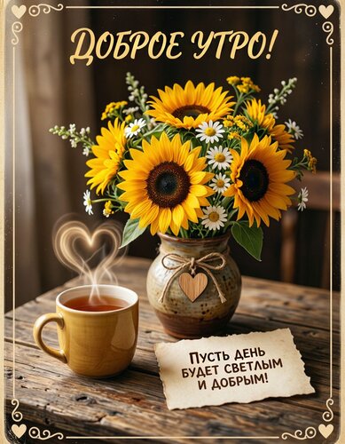 Открытка Доброе утро