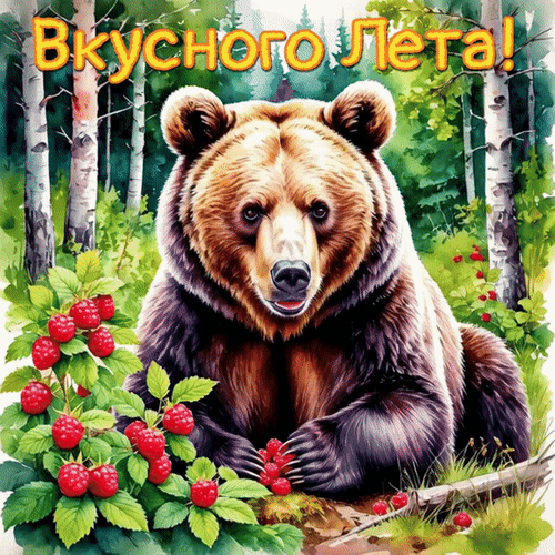 Анимированная открытка Вкусного Лета!