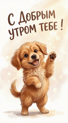 Анимированная открытка С добрым утром тебе!