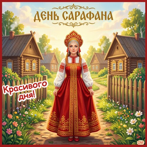 Открытка День сарафана