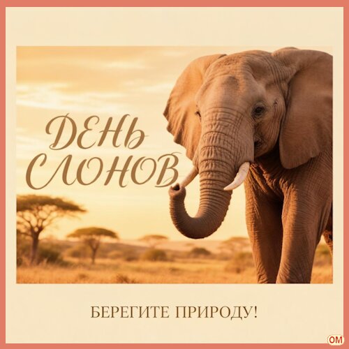Открытка День слонов 1