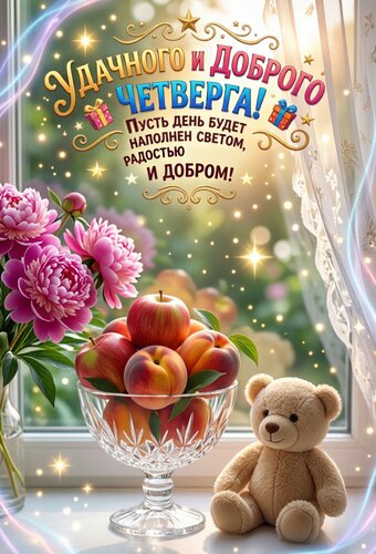 Открытка Удачного и доброго четверга