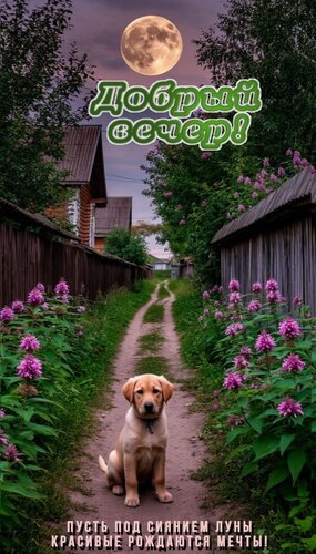 Открытка Добрый вечер