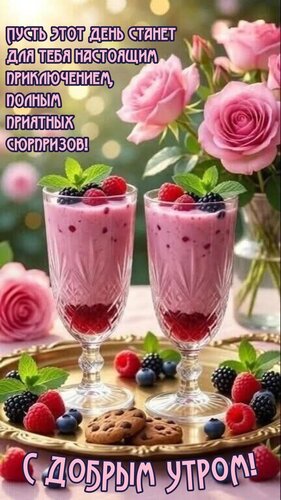 Открытка Пусть этот день станет для тебя настоящим приключением, полным приятных сюрпризов!