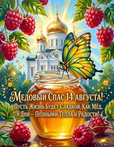Открытка Медовый спас
