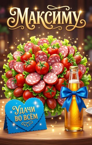 Открытка Максиму