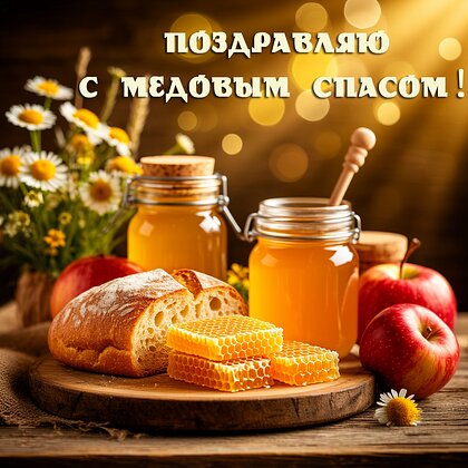 Открытка Медовый спас