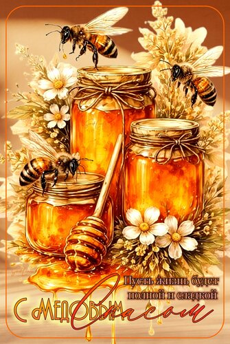 Открытка С Медовым Спасом