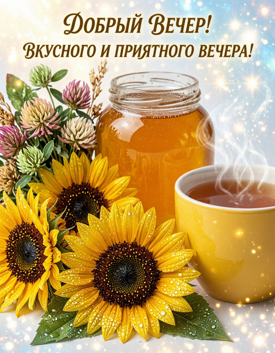 Открытка Добрый вечер