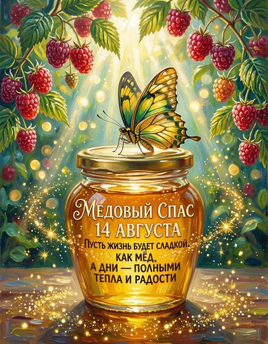 Открытка Медовый спас