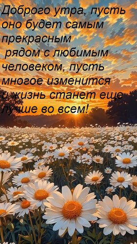 Открытка Доброго утра, пусть оно будет самым прекрасным рядом с любимым человеком, пусть многое изменится и