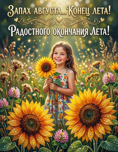Открытка Запах августа