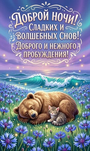 Открытка Спокойной ночи