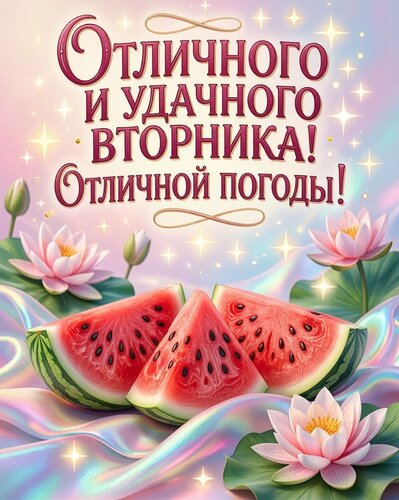 Открытка Отличного и удачного вторника