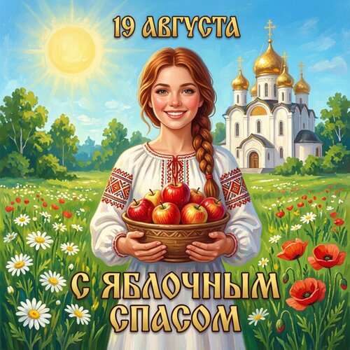 Открытка С Яблочным Спасом!