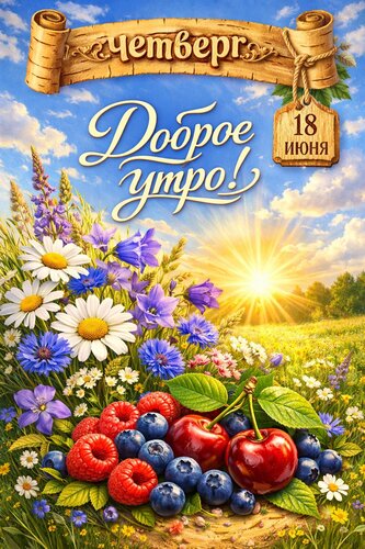 Открытка Доброе утро