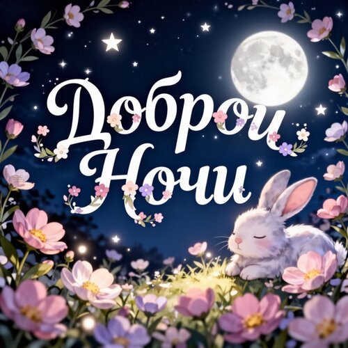 Открытка Доброй ночи