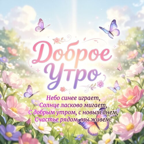 Открытка Доброе утро