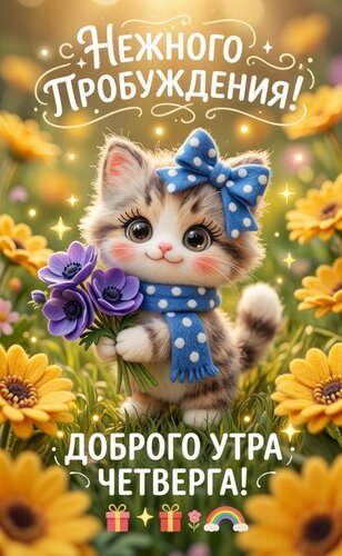 Открытка Доброго утра четверга