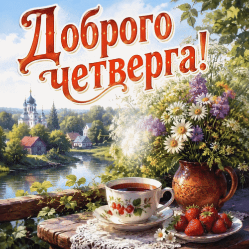Анимированная открытка Доброго четверга!